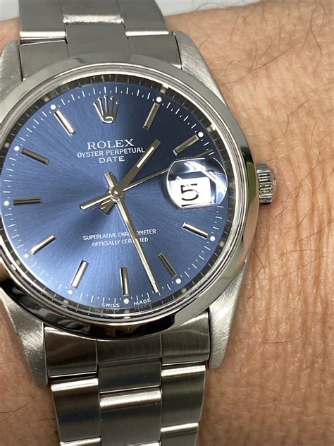 2001 rolex oyster perpetual blue dial|Rolex Oyster Perpetual used price.